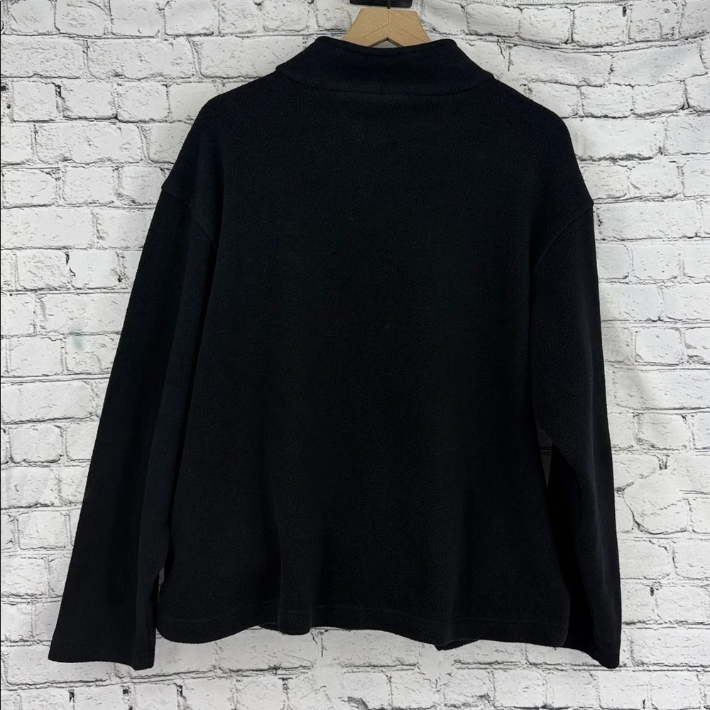 ARIAT Fleece Quarter-Zip Mock Neck Pullover Sweater -- Size XL -- Black GUC!